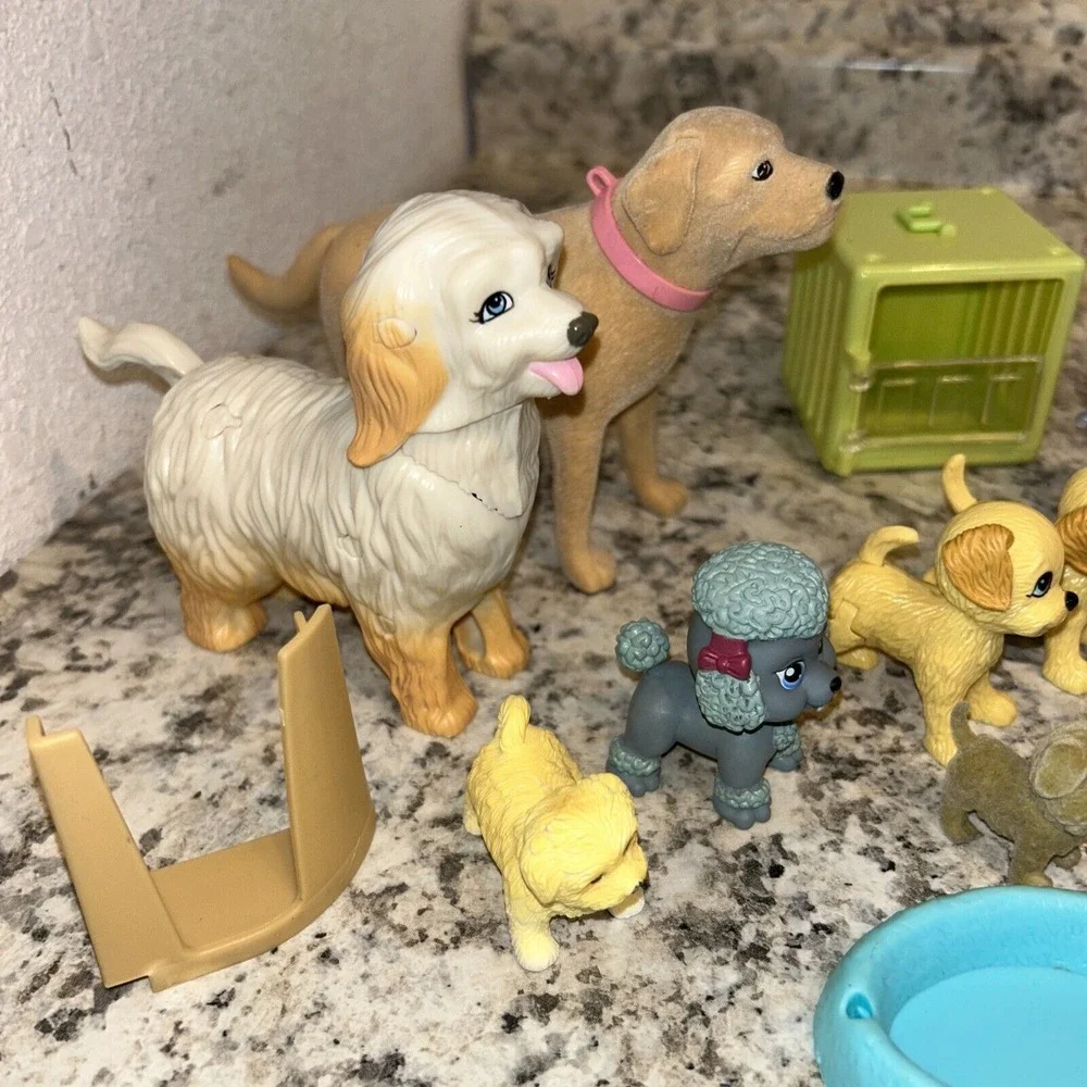 Barbie Dog & Cat Pet Lot‎ Pooping Animals With Accessories D1